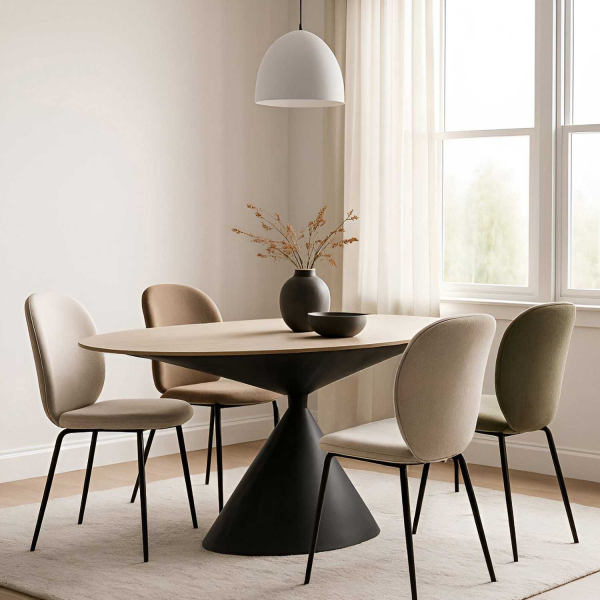 Table repas en métal et MDF Space 180 x 90 x 76 cm - MAURO FERRETTI