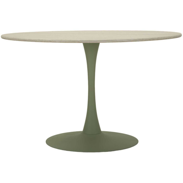 Table repas en métal et MDF 120 x 76 cm