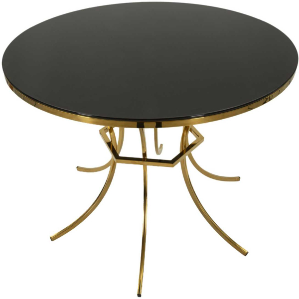 Table de repas en métal et verre Shanty 100 x 80 cm - 299