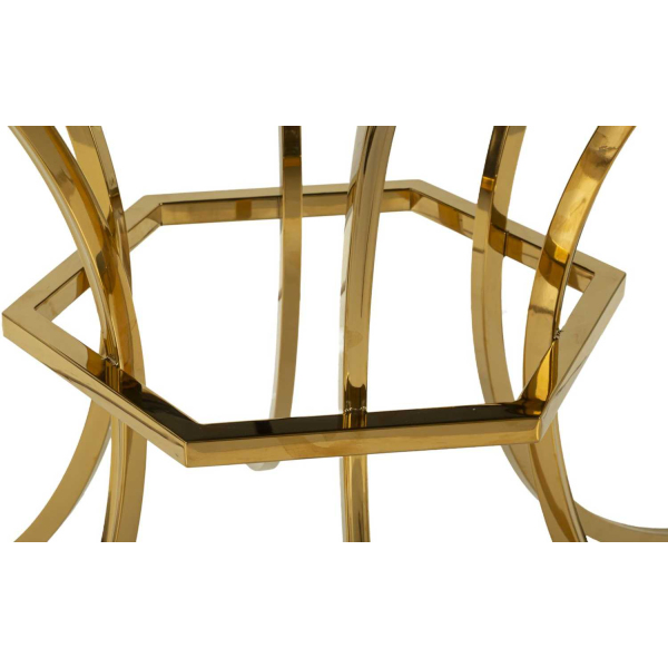 Table de repas en métal et verre Shanty 100 x 80 cm - 5