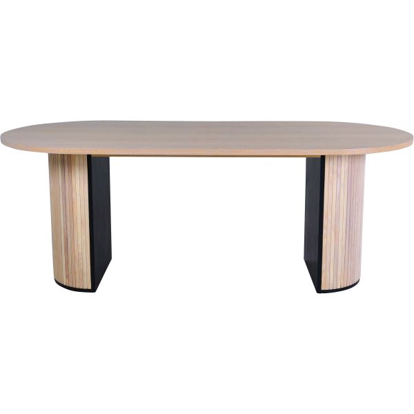 Table de repas ovale Bianca 200 x 90 cm - 829