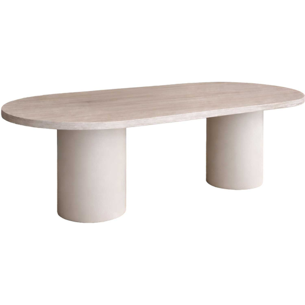 Table de repas ovale 200 x 100 cm Narvik