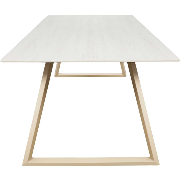 Table de repas 200 x 90 cm en pierre frittée Estelle - VEN-1229