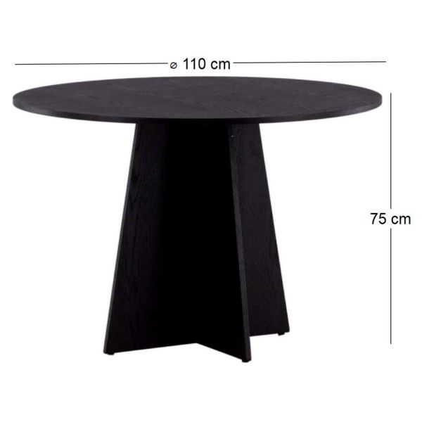 Table de repas ronde ⌀110 cm Bootcut - 9