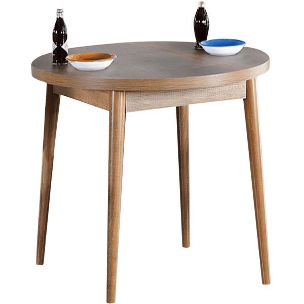 Table de repas ronde 90 cm en aggloméré Stil Barok
