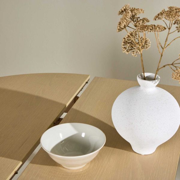 Table de repas ronde  ø110 cm extensible Gilda - 7