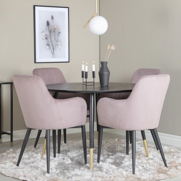 Table ronde en MDF et acier Dipp 115 cm - 6