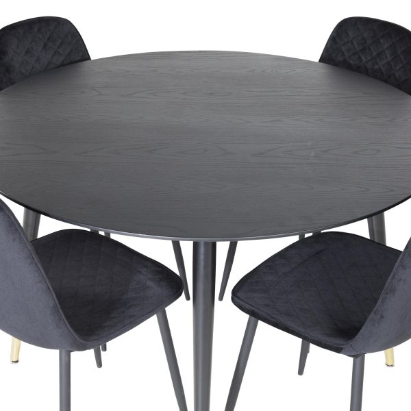 Table ronde en MDF et acier Dipp 115 cm - VEN-0161
