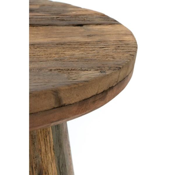 Table basse ronde en bois recyclé REWOOD - AUB-7098