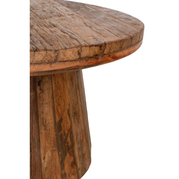 Table basse ronde en bois recyclé REWOOD - 345