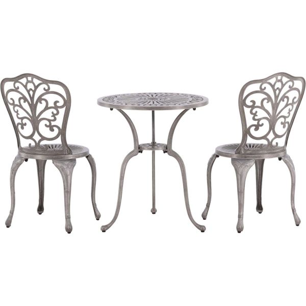 Table ronde et 2 chaises de jardin Nandin - 299