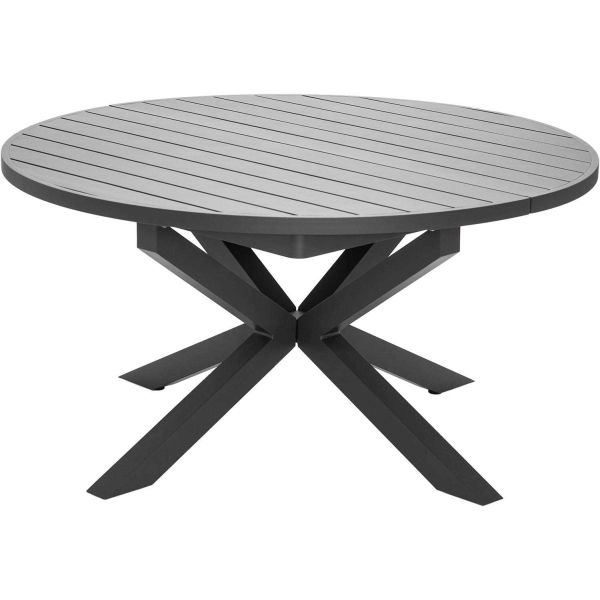 Table ronde extensible 8 à 10 personnes en aluminium Palma