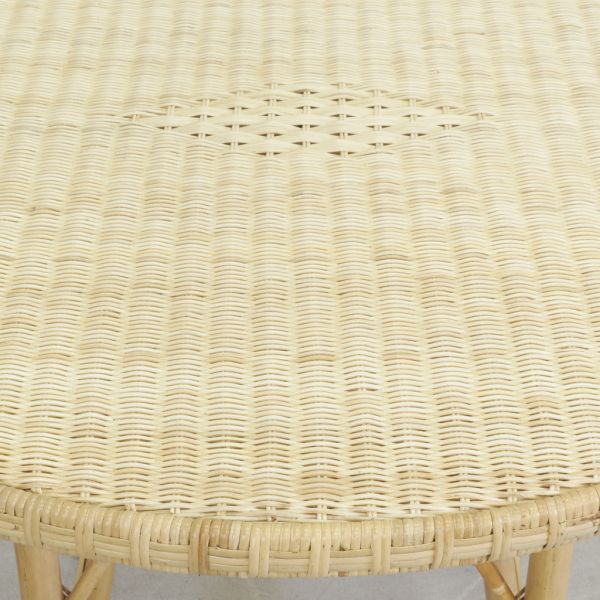 Table ronde en rotin naturel - AUB-6397