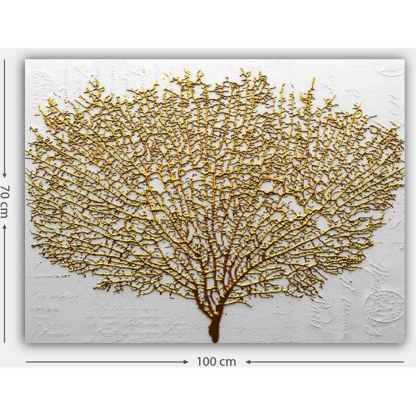 Tableau Arbre doré 70 x 100 cm - ASI-0121