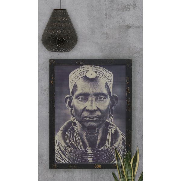 Tableau portait homme africain - Noir et blanc - AUBRY GASPARD