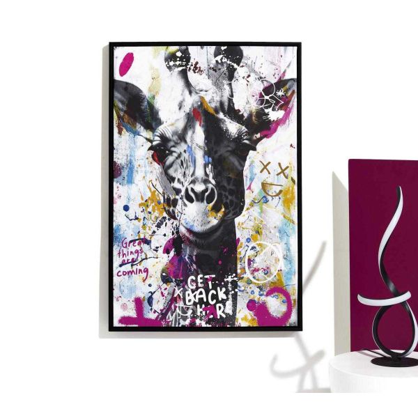 Tableau décoratif Animal coloré 60 x 90 cm - THE HOME DECO FACTORY
