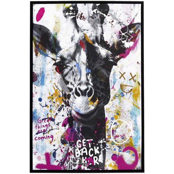 Tableau décoratif Animal coloré 60 x 90 cm
