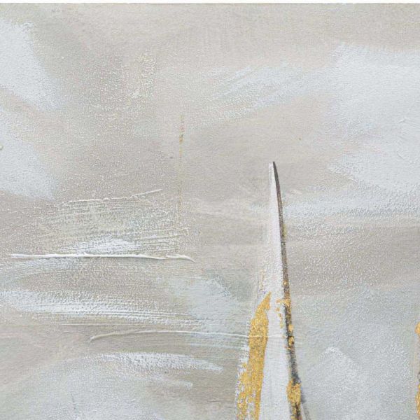 Tableau décoratif Gold boat 100 x 2.8 x 80 cm - 74,90