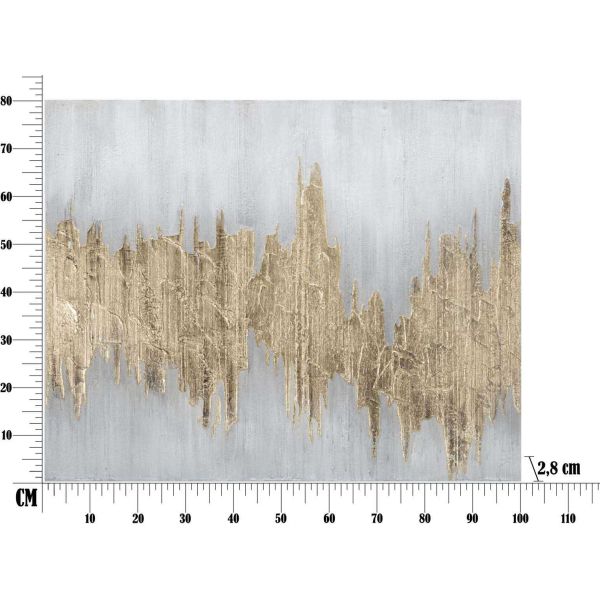 Tableau décoratif Goldage 100 x 2.8 x 80 cm - MAU-0277