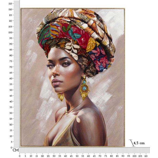 Tableau décoratif en toile Alexandra 92 x 4.5 x 122 cm - MAU-0308
