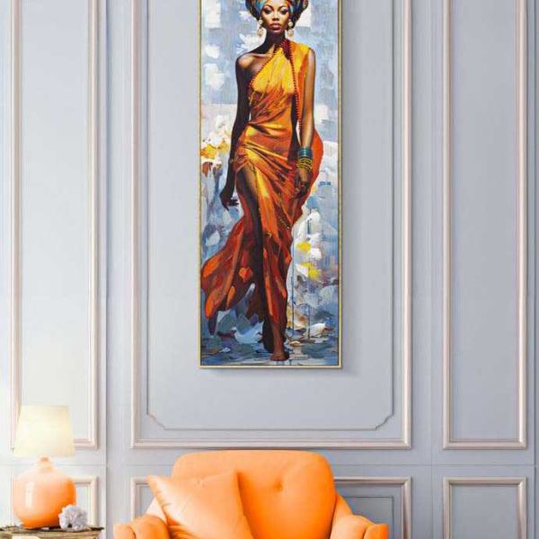 Tableau décoratif en toile Daphne 52 x 4.5 x 152 cm - MAURO FERRETTI