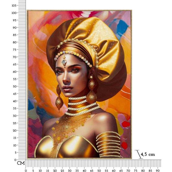 Tableau décoratif en toile Samira 72 x 4.5 x 102 cm - MAU-0313