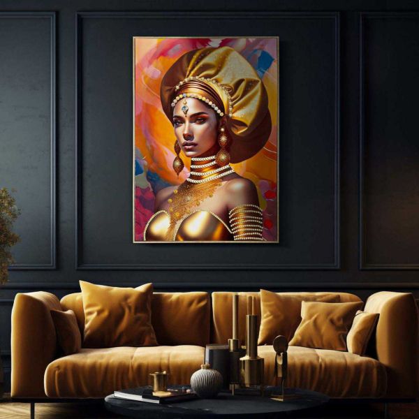 Tableau décoratif en toile Samira 72 x 4.5 x 102 cm - MAURO FERRETTI