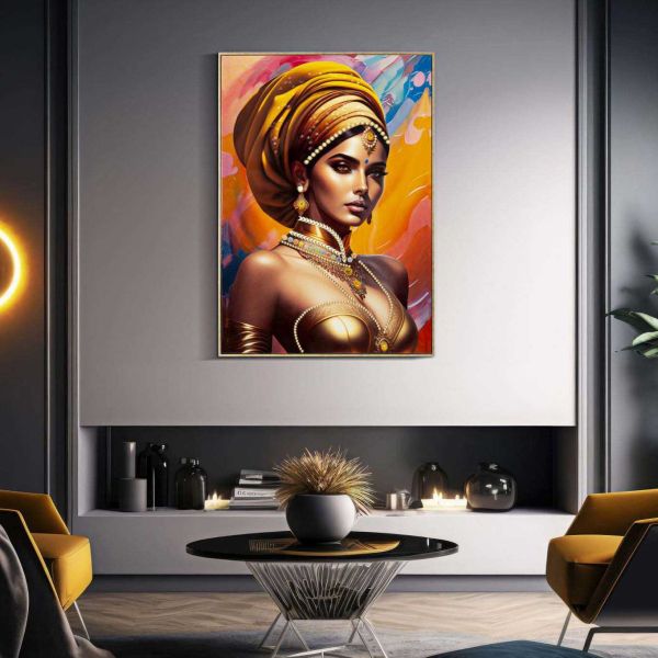 Tableau décoratif en toile Samira 72 x 4.5 x 102 cm - MAURO FERRETTI