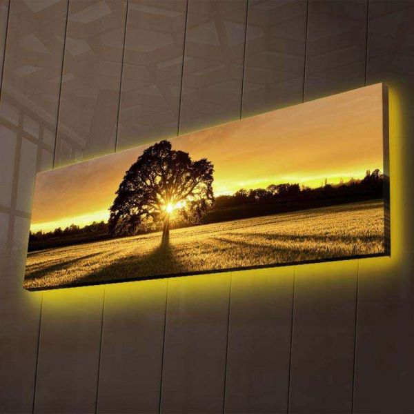 Tableau lumineux Arbre 30 x 90 cm - HANAH HOME