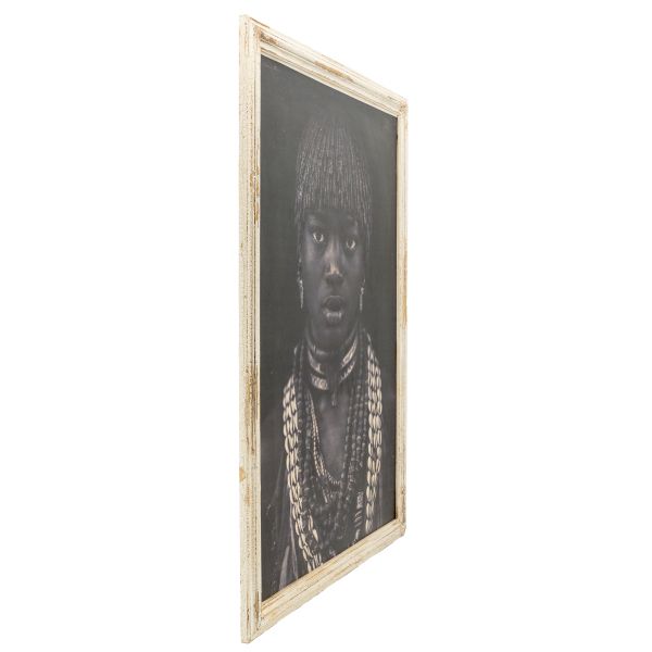 Tableau portrait femme africaine - Noir et blanc - 6