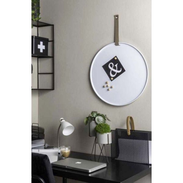 Tableau rond mémo en fer Perky - 