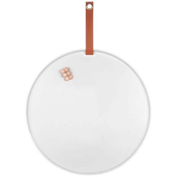 Tableau rond mémo en fer Perky