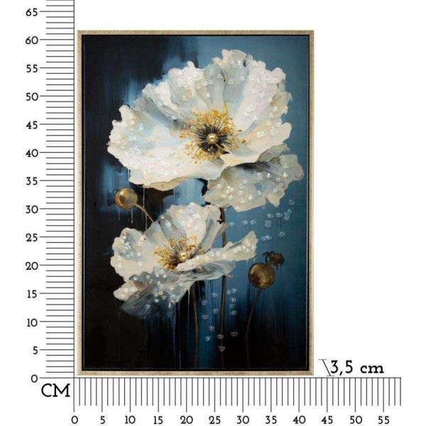 Tableau en toile et métal Bluey 42 x 3.5 x 62 cm - MAU-0322