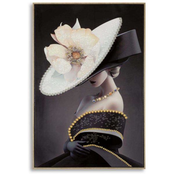 Tableau en toile et métal Wien hat 62 x 4 x 92 cm