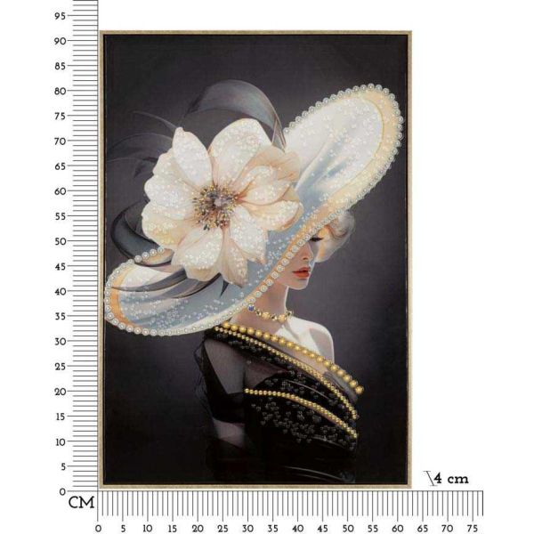 Tableau en toile et métal Wien hat 62 x 4 x 92 cm - MAU-0325