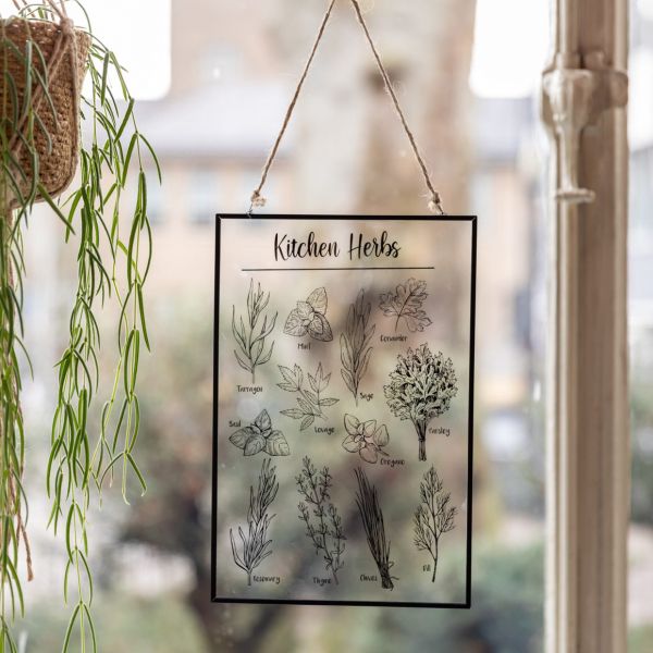 Tableau en verre herbes aromatiques - NATURE PRINT