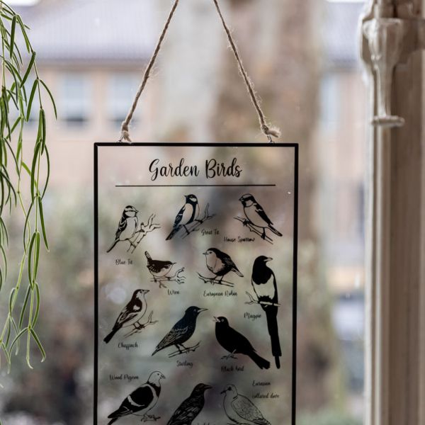 Tableau en verre oiseaux du jardin - NATURE PRINT