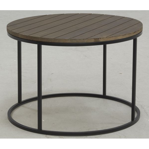 Tables basses en métal et bois (Lot de 2) - AUB-4719