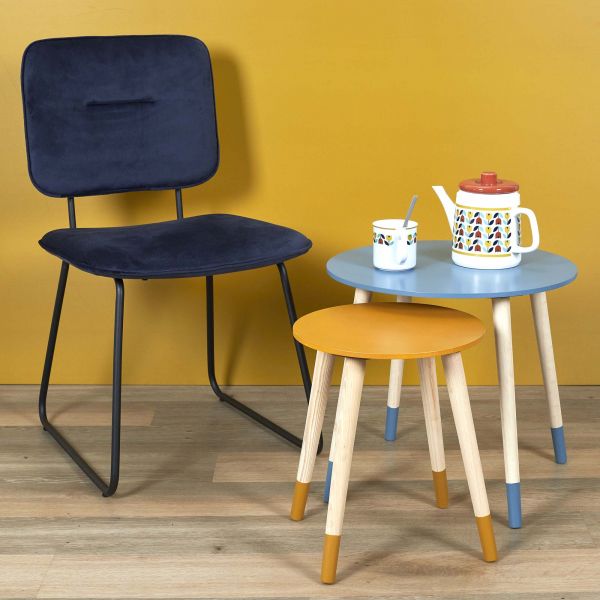 Tables gigognes bicolores Scandi (Lot de 2) - THE HOME DECO FACTORY