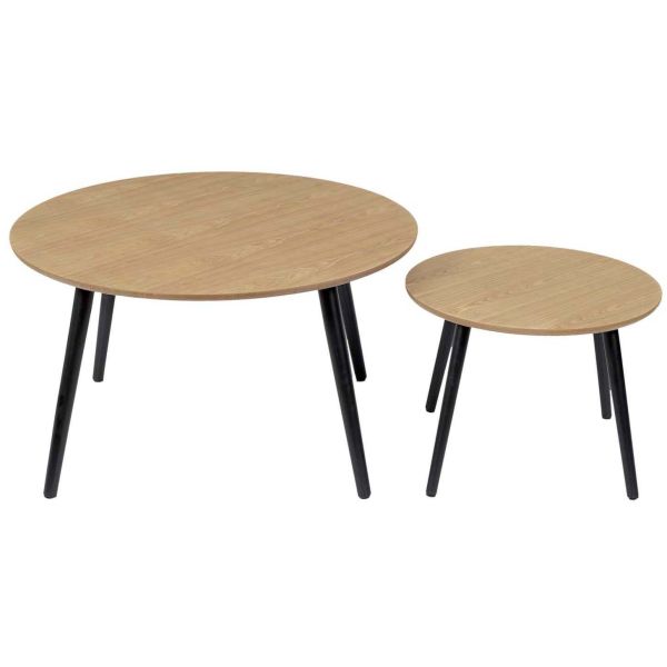 Tables gigognes en bois Monroe (Lot de 2) - CMP-3500