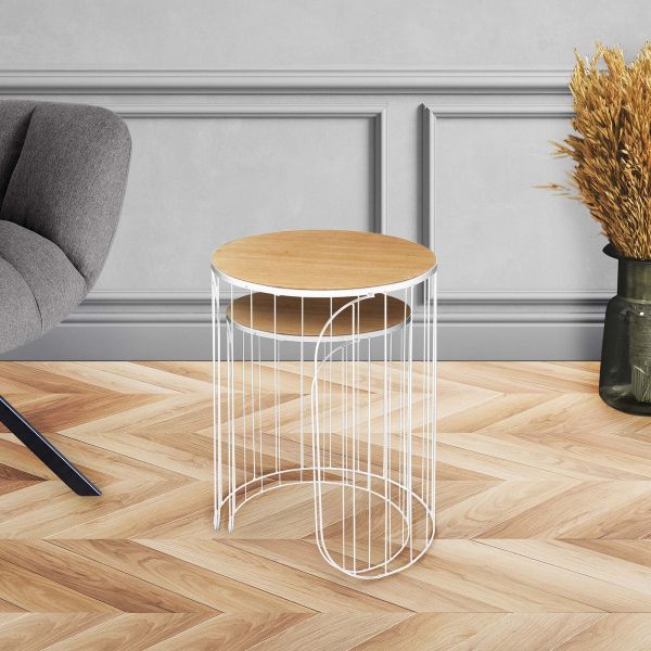 Tables gigognes filaires Ana (Lot de 2) - 7