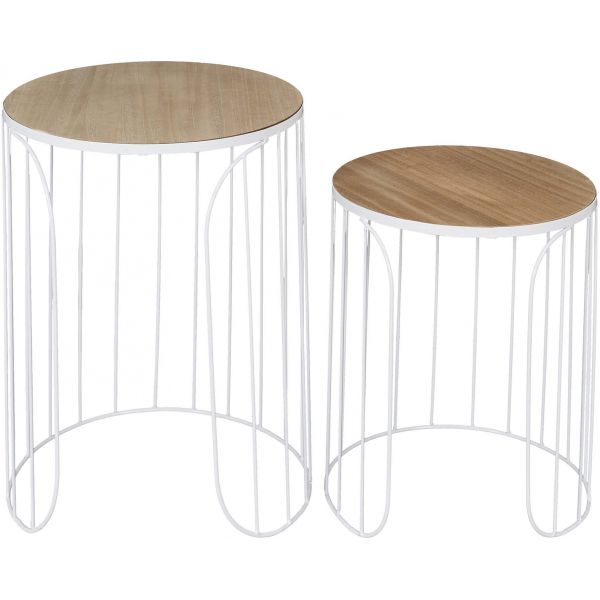 Tables gigognes filaires Ana (Lot de 2)