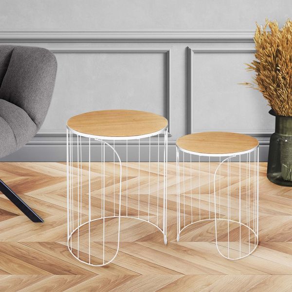 Tables gigognes filaires Ana (Lot de 2) - THE HOME DECO FACTORY