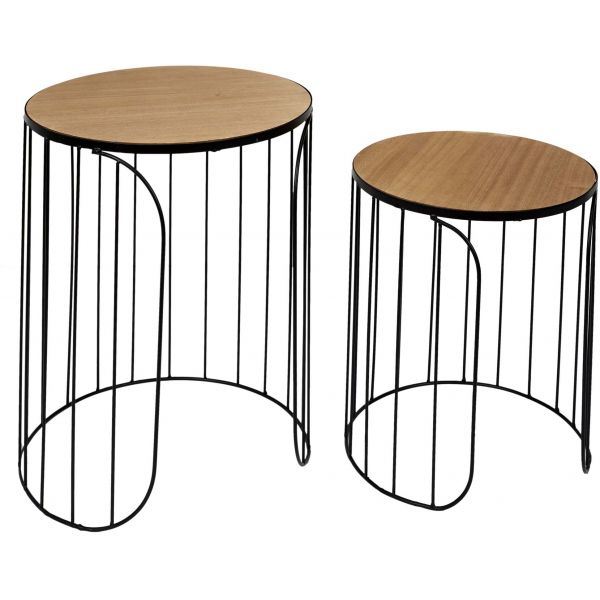 Tables gigognes filaires Ana (lot de 2)