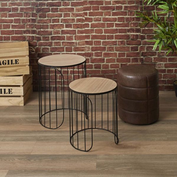 Tables gigognes filaires Ana (lot de 2) - THE HOME DECO FACTORY