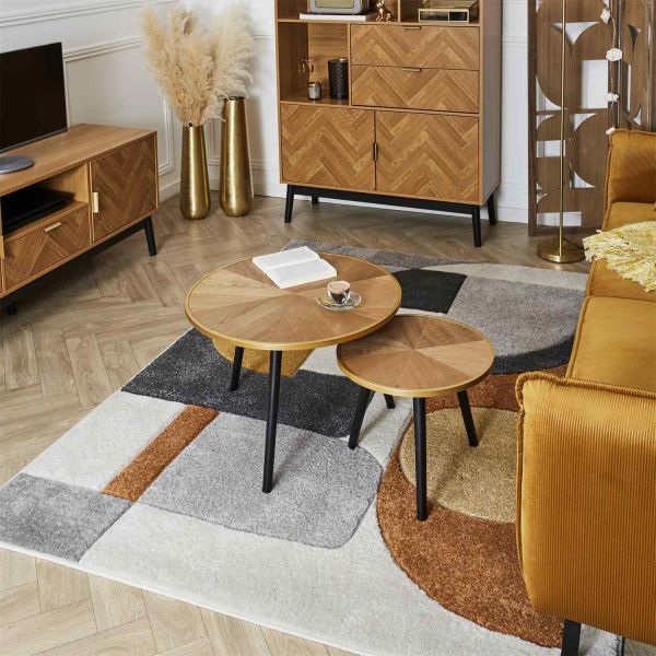Tables gigognes en pin Felix (Lot de 2) - THE HOME DECO FACTORY
