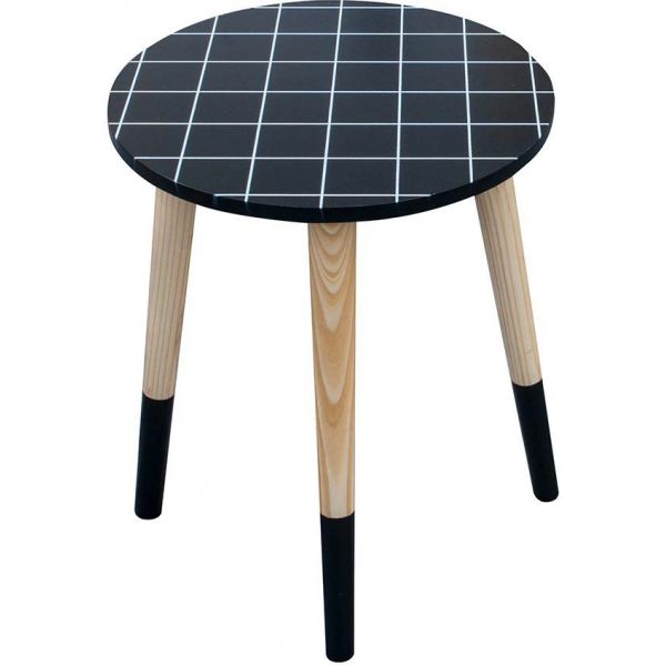 Tables gigognes plateaux à carreaux (Lot de 2) - 42,90