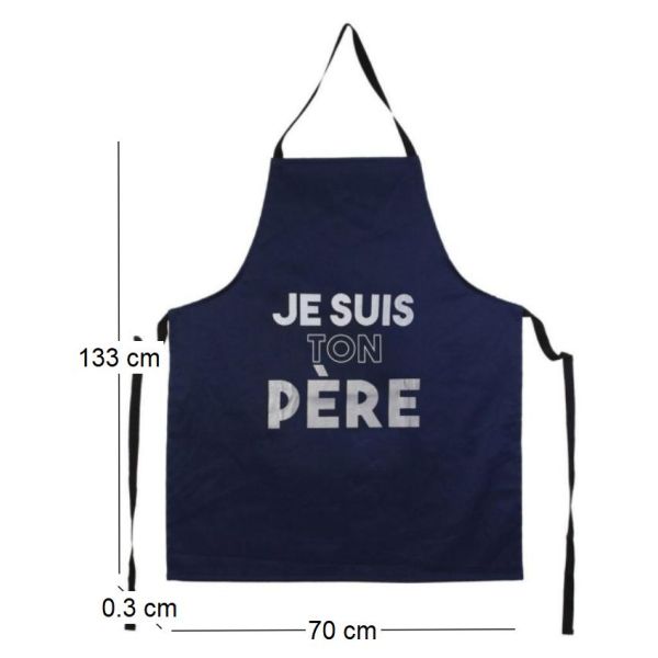 Tablier adulte en tissu Papa - THE HOME DECO FACTORY