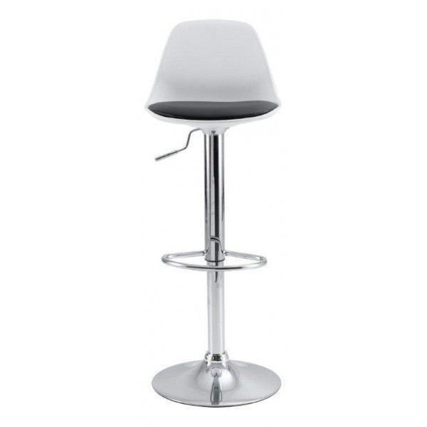 Tabouret de bar Gaëlle blanc (Lot de 2) - PRO-0755