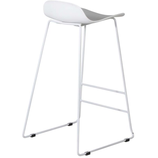Tabouret de bar en acier et plastique Wave (Lot de 2) - 7